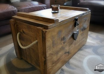 rustic pine chest